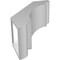 Ekena Millwork 5 1/2-in. W x 12-in. D x 16-in. H Olympic Architectural Grade PVC Knee Brace BRCP055X12X16OLY - alternate 2